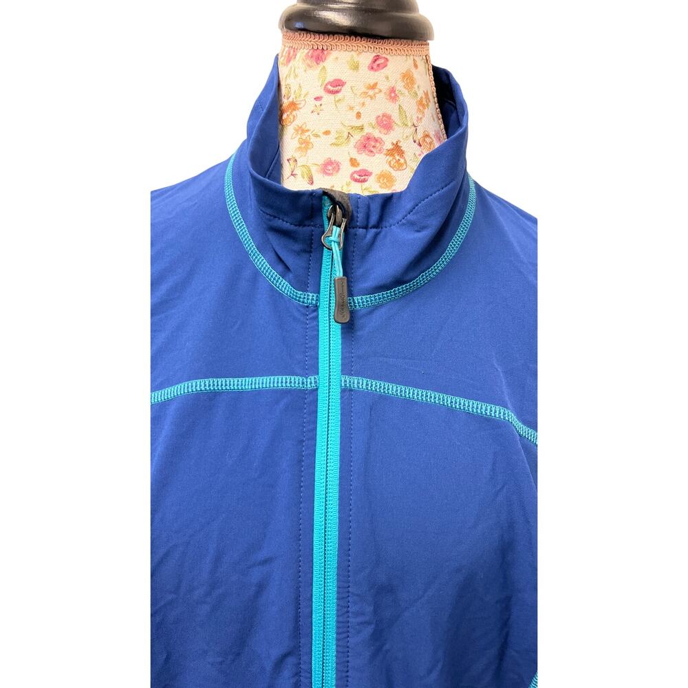 🧢 Eddie Bauer 2XL Blue Activewear Jacket – Full Zip Lightweight Layer - Picture 3 of 5